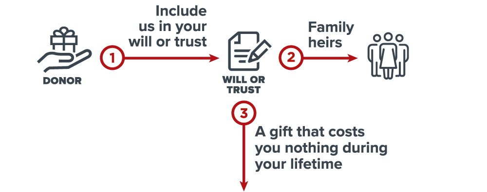 Gift from Your Will or Trust Diagram